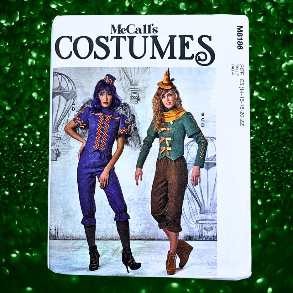 NEW McCalls M8186 Sewing Pattern Flying Mokey Scare Crow WICKED Wizard of Oz